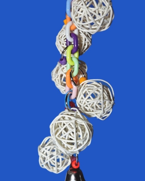 Wicker - Chain Play Bast - Ball - Global Länge  ca. 26 cm