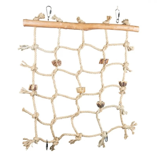 Spiel & Kletternetz Sittiche Papageien Maße 50 x 46 cm