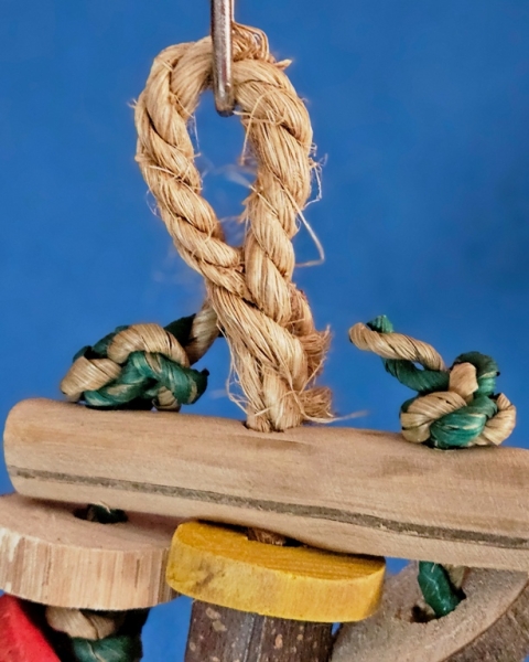 Triple - Rounds Holz - Sisall small Länge ca. 14 cm