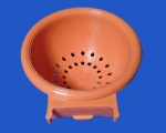 Kanariennest rot   mit  Nesthalter  11 cm