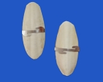 Sepia - Schalen  Metall - Halterung   10 - 12 cm