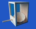 Volierennest mit  Peddigrohrnest - M    12 x 12 x 17 cm