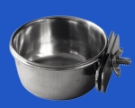 Edelstahlnapf   mit Schraubhalterung   0,3 l